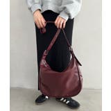 ワインレッド | A4収納可 フェイクレザーショルダーバッグ | Outfitter lab