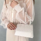 プリーツフラップパールパーティーバッグ 結婚式 お呼ばれ オケージョン | Outfitter lab | 詳細画像12