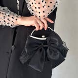 リボンモチーフ2WAYバッグ パーティーパーティーバッグ 結婚式 | Outfitter lab | 詳細画像6