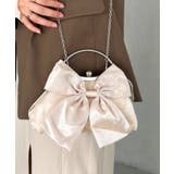 ピンクベージュ | リボンモチーフ2WAYバッグ パーティーパーティーバッグ 結婚式 | Outfitter lab