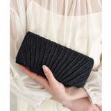 ブラック | ラメコンパクトクラッチバッグ パーティーバッグ | Outfitter lab