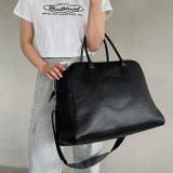 フェイクレザー大容量トラベルバッグ | Outfitter lab | 詳細画像6 