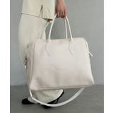 アイボリー | フェイクレザー大容量トラベルバッグ | Outfitter lab