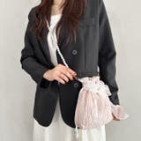 リボン付きパール2WAYショルダーパーティー巾着バッグ | Outfitter lab | 詳細画像19