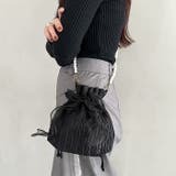 リボン付きパール2WAYショルダーパーティー巾着バッグ | Outfitter lab | 詳細画像8