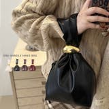 ワンポイントパーツ ワンハンドルサイドファスナーハンドバッグ オケージョンバッグ | Outfitter lab | 詳細画像1 
