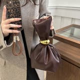 ワンポイントパーツ ワンハンドルサイドファスナーハンドバッグ オケージョンバッグ | Outfitter lab | 詳細画像12 