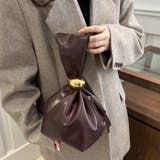 ワンポイントパーツ ワンハンドルサイドファスナーハンドバッグ オケージョンバッグ | Outfitter lab | 詳細画像15 