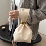 ワンポイントパーツ ワンハンドルサイドファスナーハンドバッグ オケージョンバッグ | Outfitter lab | 詳細画像19 