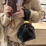 ワンポイントパーツ ワンハンドルサイドファスナーハンドバッグ オケージョンバッグ | Outfitter lab | 詳細画像5 