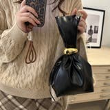 ワンポイントパーツ ワンハンドルサイドファスナーハンドバッグ オケージョンバッグ | Outfitter lab | 詳細画像7 