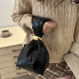 ワンポイントパーツ ワンハンドルサイドファスナーハンドバッグ オケージョンバッグ | Outfitter lab | 詳細画像8 