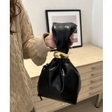 ブラック | ワンポイントパーツ ワンハンドルサイドファスナーハンドバッグ オケージョンバッグ | Outfitter lab