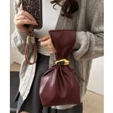 ワインレッド | ワンポイントパーツ ワンハンドルサイドファスナーハンドバッグ オケージョンバッグ | Outfitter lab