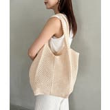 アイボリー | 【A4収納可】編みトートバッグ | Outfitter lab