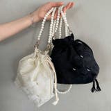 取り外し可パールショルダー付き浴衣巾着 | Outfitter lab | 詳細画像30 