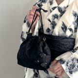 取り外し可パールショルダー付き浴衣巾着 | Outfitter lab | 詳細画像6 