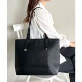 ブラック | 【A4収納可】通勤にぴったり PUシンプルデザイントートバッグ | Outfitter lab