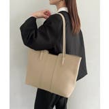ベージュ | 【A4収納可】通勤にぴったり PUクラシックトートバッグ | Outfitter lab