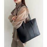 ブラック | 【A4収納可】通勤にぴったり PUクラシックトートバッグ | Outfitter lab