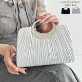 プリーツコンパクトハンドバッグ パーティーバッグ 結婚式パーティーお呼ばれオケー… | Outfitter lab | 詳細画像1