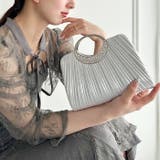 プリーツコンパクトハンドバッグ パーティーバッグ 結婚式パーティーお呼ばれオケー… | Outfitter lab | 詳細画像12