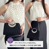 プリーツコンパクトハンドバッグ パーティーバッグ 結婚式パーティーお呼ばれオケー… | Outfitter lab | 詳細画像3