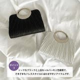 プリーツコンパクトハンドバッグ パーティーバッグ 結婚式パーティーお呼ばれオケー… | Outfitter lab | 詳細画像4