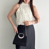 プリーツコンパクトハンドバッグ パーティーバッグ 結婚式パーティーお呼ばれオケー… | Outfitter lab | 詳細画像8