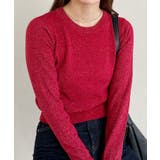 レッド | ラメカットソートップス | Outfitter lab