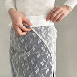 レース巻きスカートシアー花柄 | Outfitter lab | 詳細画像10 