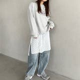 レース巻きスカート 小花柄 | Outfitter lab | 詳細画像12