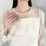 ラウンドネックシアーロングワンピース ドレス | Outfitter lab | 詳細画像14