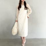 ラウンドネックシアーロングワンピース ドレス | Outfitter lab | 詳細画像19