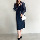 ラウンドネックシアーロングワンピース ドレス | Outfitter lab | 詳細画像25