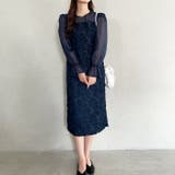 ラウンドネックシアーロングワンピース ドレス | Outfitter lab | 詳細画像26