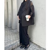 ブラック | 【マタニティ】セルフカットリブタイトロングスカート ウエストゴムスカート | Outfitter lab