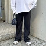 【マタニティ】セルフカットリブストレートパンツ 楽々パンツ ウエストゴムパンツ | Outfitter lab | 詳細画像5 