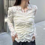花柄レースVネックカットソー | Outfitter lab | 詳細画像10
