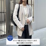 花柄レースVネックカットソー | Outfitter lab | 詳細画像4