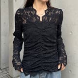 花柄レースVネックカットソー | Outfitter lab | 詳細画像5