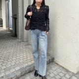 花柄レースVネックカットソー | Outfitter lab | 詳細画像9