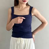 カップ付きスクエアネックタンクトップ | Outfitter lab | 詳細画像13 