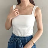 カップ付きスクエアネックタンクトップ | Outfitter lab | 詳細画像21 