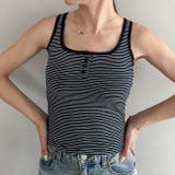 カップ付きヘンリーボーダータンクトップ | Outfitter lab | 詳細画像15 