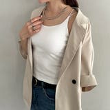 カップ付きスパゲッティストラップキャミソール | Outfitter lab | 詳細画像13 