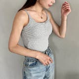 カップ付き配色 ヘンリーボーダーキャミソール | Outfitter lab | 詳細画像14 