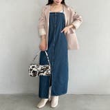 高身長さんも嬉しい♪LONGサイズ展開有 フロントジップデニムロングジャンバース… | Outfitter lab | 詳細画像10 