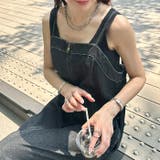 高身長さんも嬉しい♪LONGサイズ展開有 フロントジップデニムロングジャンバース… | Outfitter lab | 詳細画像13 