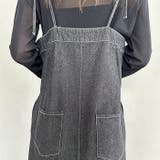 高身長さんも嬉しい♪LONGサイズ展開有 フロントジップデニムロングジャンバース… | Outfitter lab | 詳細画像18 
